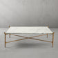 Thaddeus Square Horn Marble Coffee Table 39" 50"