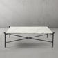 Thaddeus Square Horn Marble Coffee Table 39" 50"