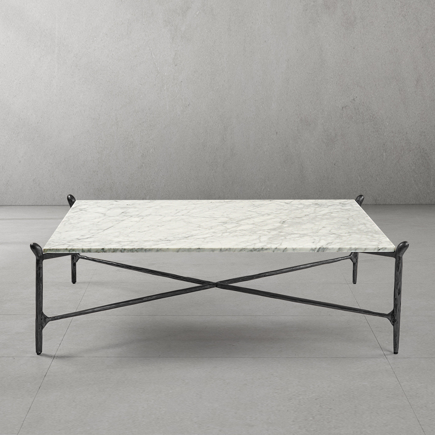Thaddeus Square Horn Marble Coffee Table 39" 50"