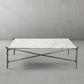 Thaddeus Square Horn Marble Coffee Table 39" 50"