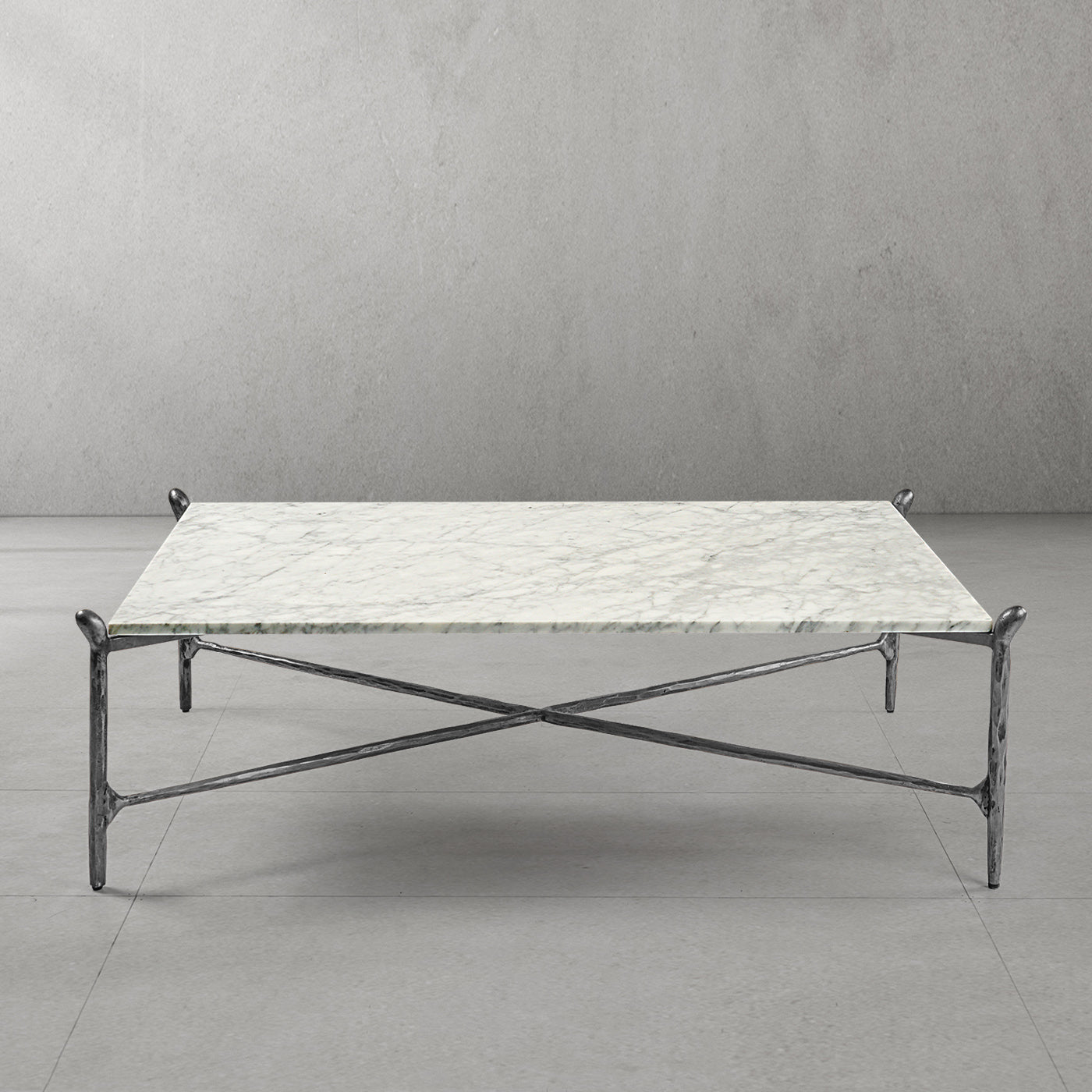 Thaddeus Square Horn Marble Coffee Table 39" 50"