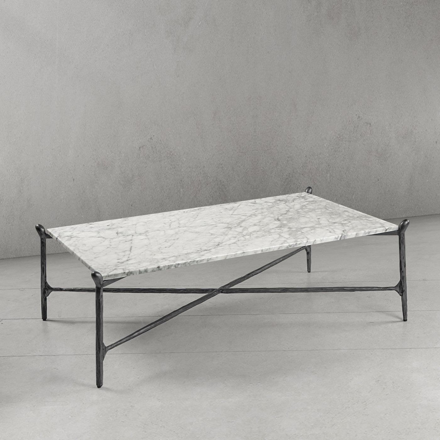 Thaddeus Square Horn Marble Coffee Table 39" 50"