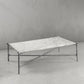 Thaddeus Square Horn Marble Coffee Table 39" 50"