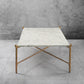Thaddeus Square Horn Marble Coffee Table 39" 50"