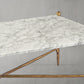 Thaddeus Square Horn Marble Coffee Table 39" 50"