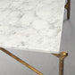 Thaddeus Square Horn Marble Coffee Table 39" 50"