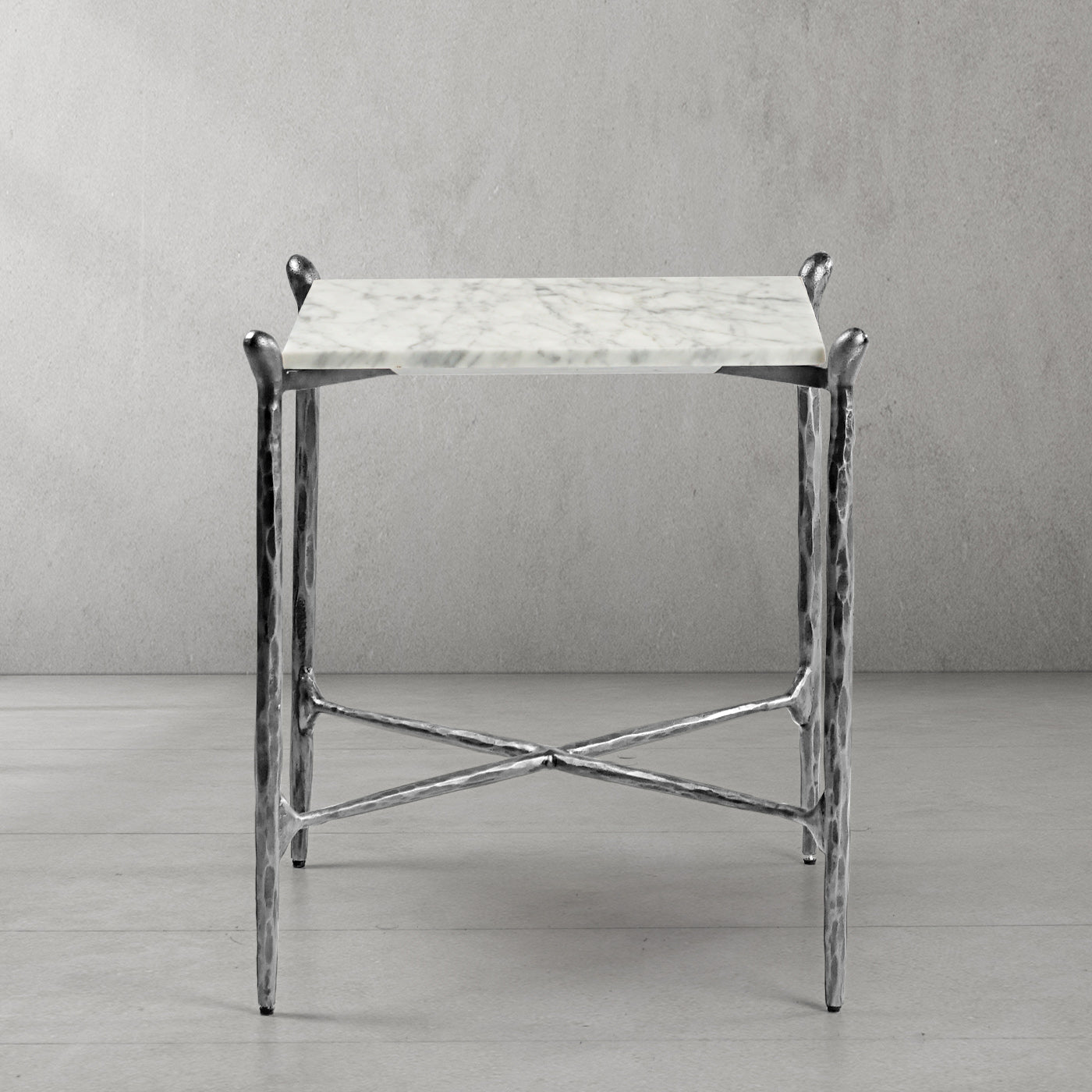 Thaddeus Square Marble Side Table