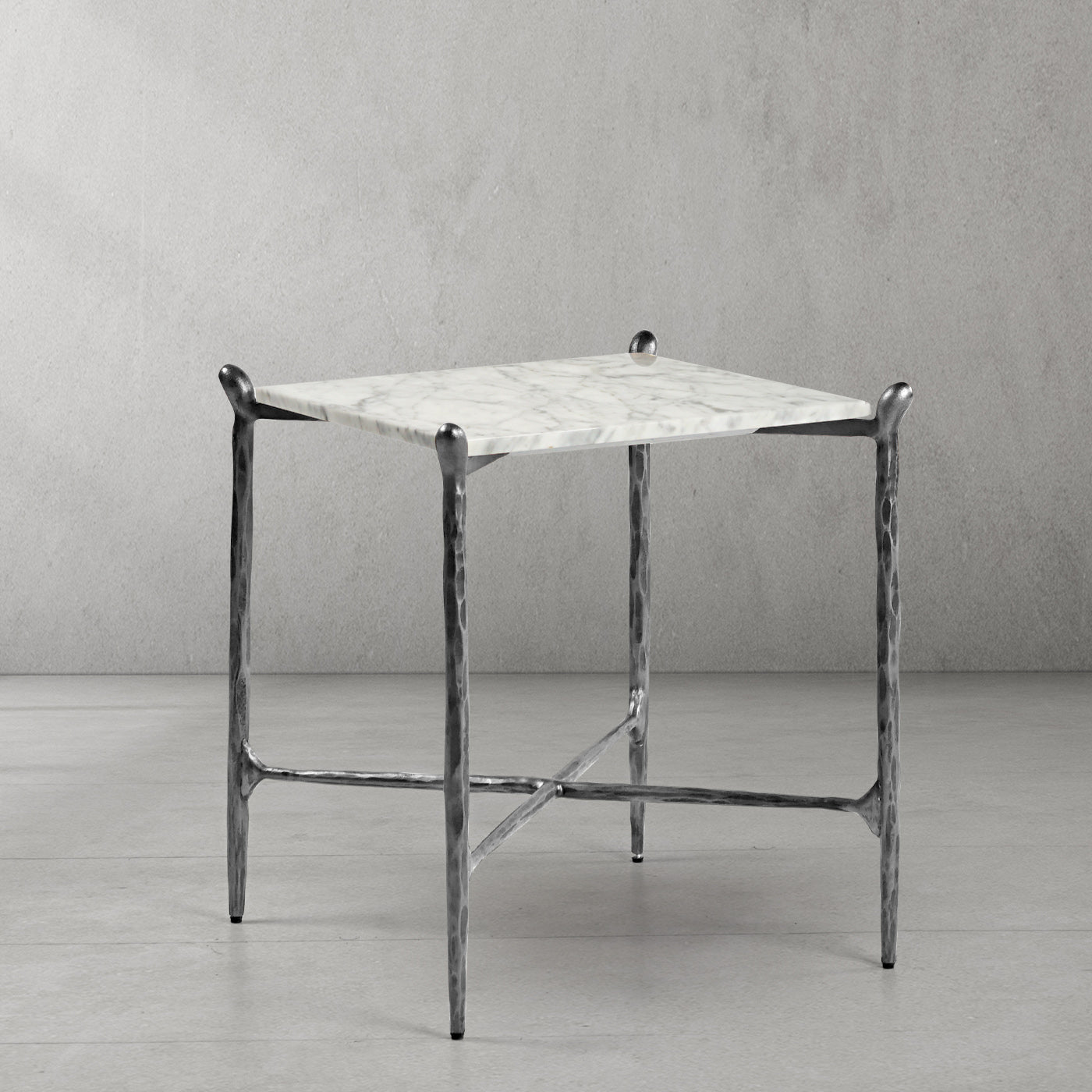Thaddeus Square Marble Side Table