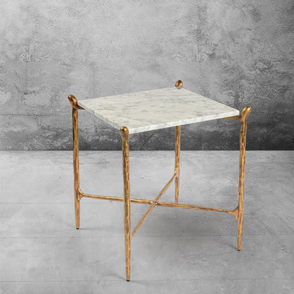 Thaddeus Square Marble Side Table