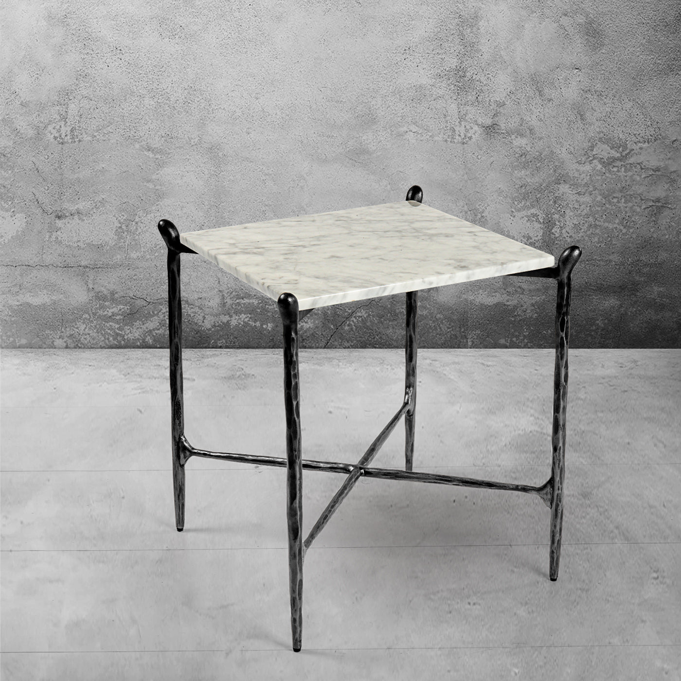 Thaddeus Square Marble Side Table