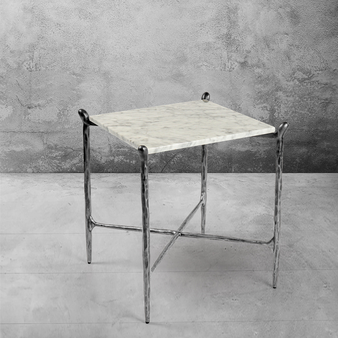 Thaddeus Square Marble Side Table