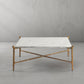 Thaddeus Square Horn Marble Coffee Table 39" 50"