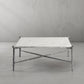 Thaddeus Square Horn Marble Coffee Table 39" 50"