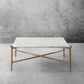 Thaddeus Square Horn Marble Coffee Table 39" 50"
