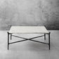 Thaddeus Square Horn Marble Coffee Table 39" 50"