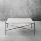 Thaddeus Square Horn Marble Coffee Table 39" 50"