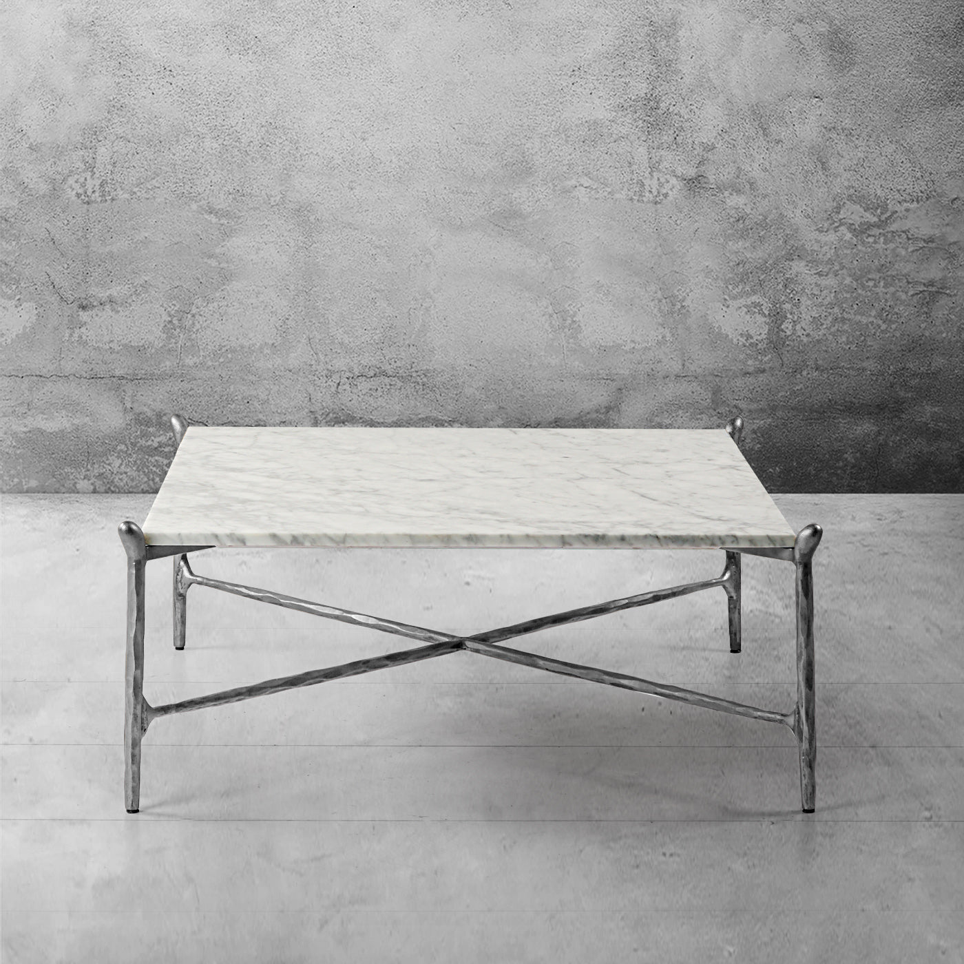 Thaddeus Square Horn Marble Coffee Table 39" 50"