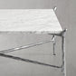 Thaddeus Square Horn Marble Coffee Table 39" 50"