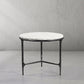 Thaddeus Marble Round Side Table 3 Table Leg 24"D