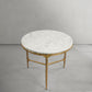 Thaddeus Marble Round Side Table 3 Table Leg 24"D
