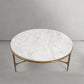 Thaddeus Marble Round Coffee Table 3 Table Legs 35"