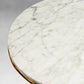 Thaddeus Marble Round Side Table 3 Table Leg 24"D