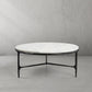 Thaddeus Marble Round Coffee Table 3 Table Legs 35"