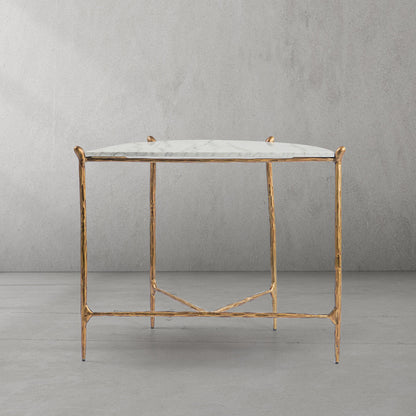 Thaddeus Horn Semi-Circle Marble Console Table