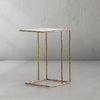 Thaddeus Glass C-Shaped Side Table