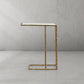 Thaddeus Glass C-Shaped Side Table