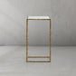 Thaddeus Glass C-Shaped Side Table