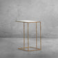 Thaddeus Glass C-Shaped Side Table