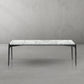Thaddeus Rectangle Horn Marble Coffee Table