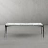 Thaddeus Rectangle Horn Marble Coffee Table