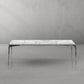 Thaddeus Rectangle Horn Marble Coffee Table