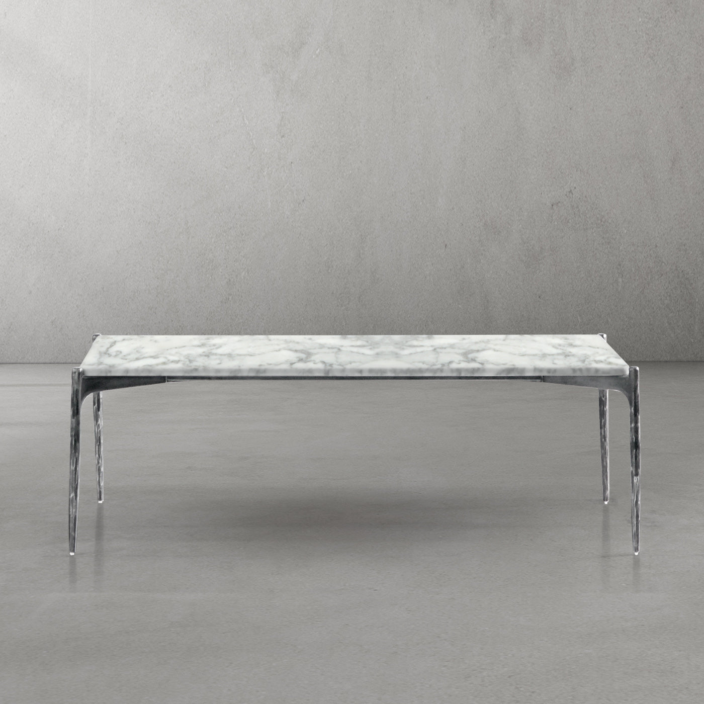 Thaddeus Rectangle Horn Marble Coffee Table