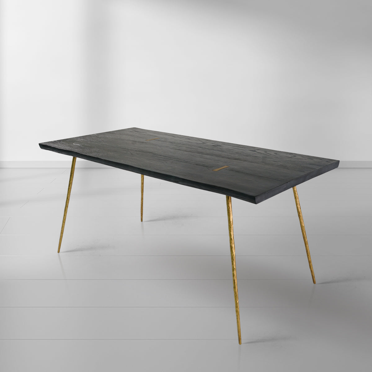 Thaddeus Vintage Style Metal Frame Dining Table