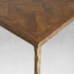 Thaddeus Metal Frame Elm Wood Console Table