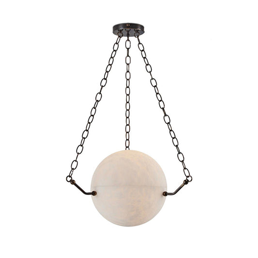 Aaron Alabaster Sphere Suspension Pendant