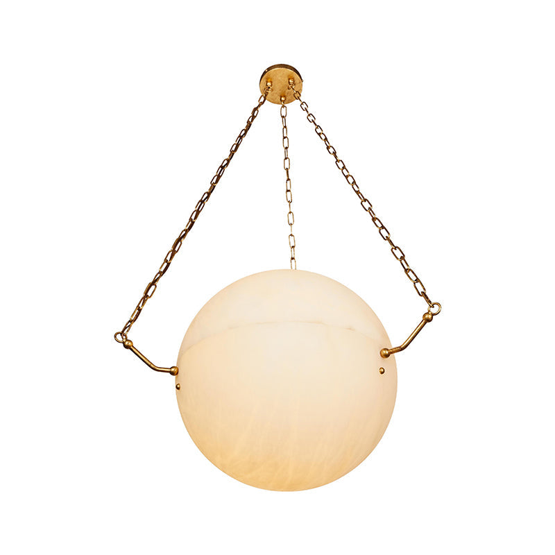 Aaron Alabaster Sphere Suspension Pendant