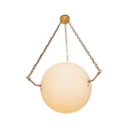 Aaron Alabaster Sphere Suspension Pendant