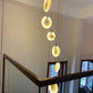 Alabaster Long Foyer Staircase Pendant Light 59'' 79'' 98'' 138''H