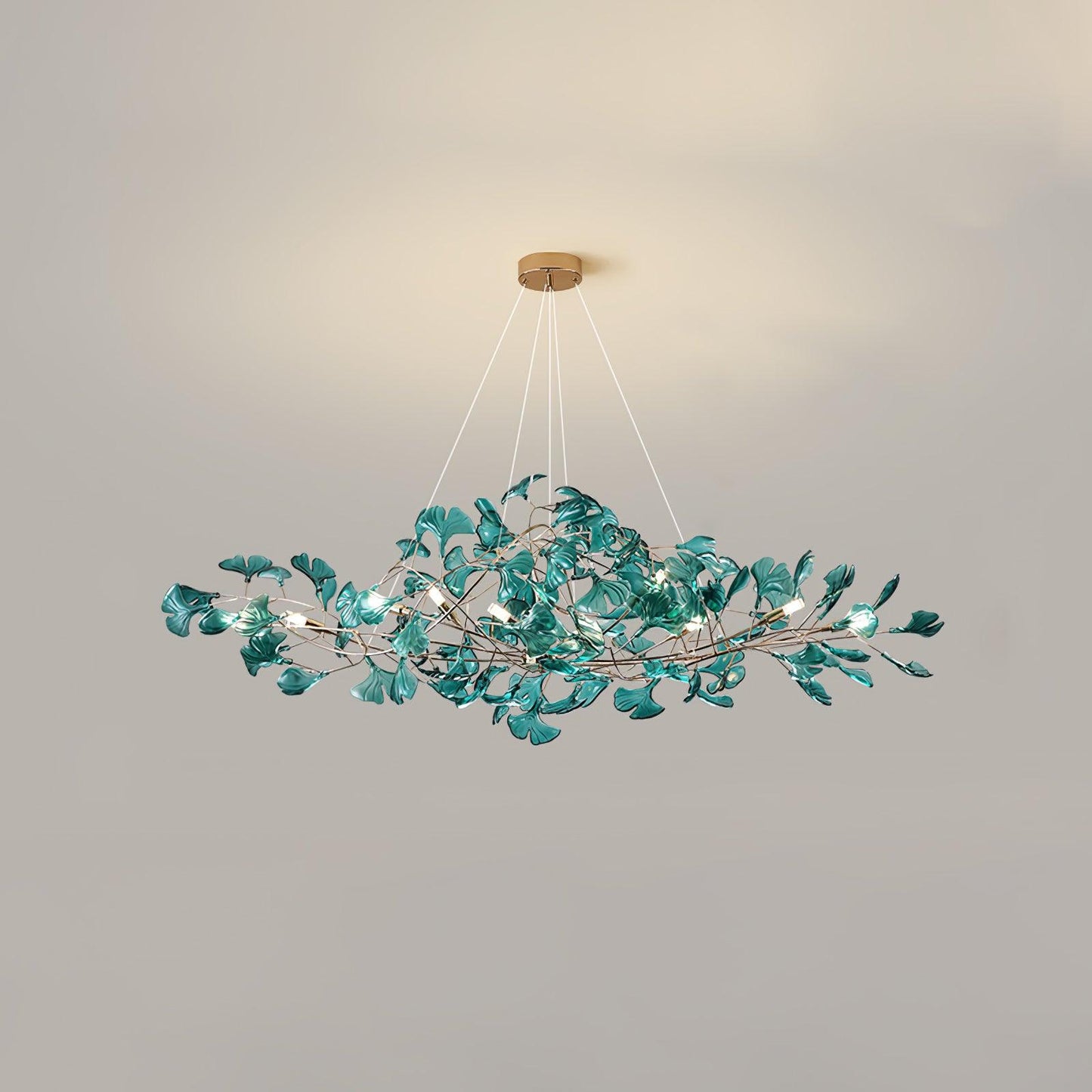 Acrylic Gingko Leaf Chandelier
