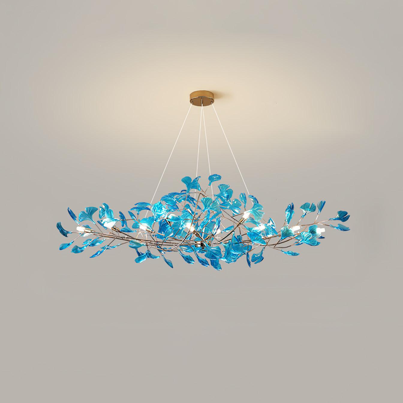Acrylic Gingko Leaf Chandelier