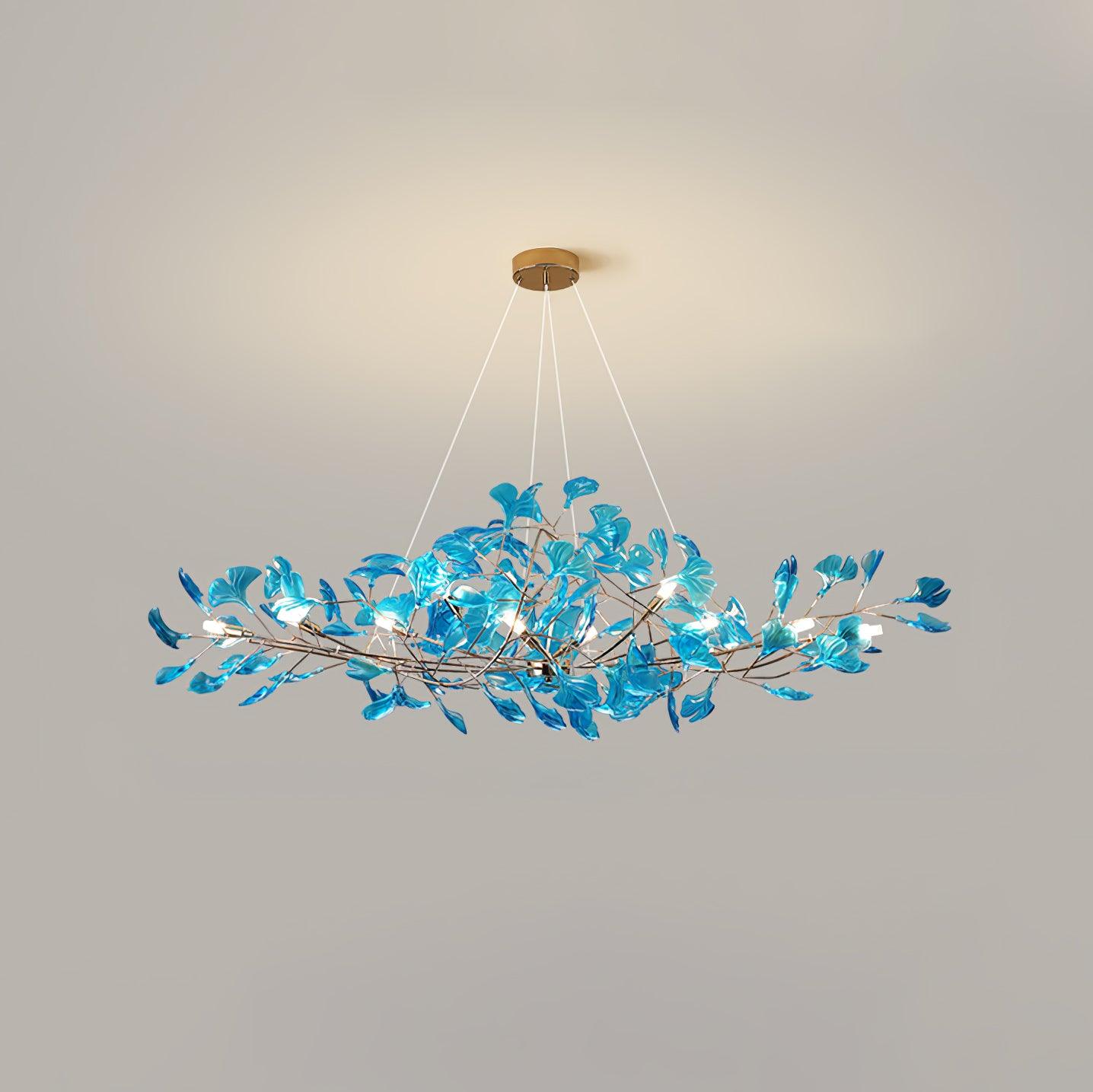Acrylic Gingko Leaf Chandelier