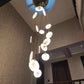Alabaster Long Foyer Staircase Pendant Light 59'' 79'' 98'' 138''H