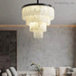 Alabaster Modern Multi-Tiered Round Chandelier