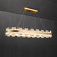 San Alabaster Modern Oval Chandelier Dinning Room 37"