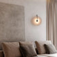 Alabaster Modern Round Wall Sconce