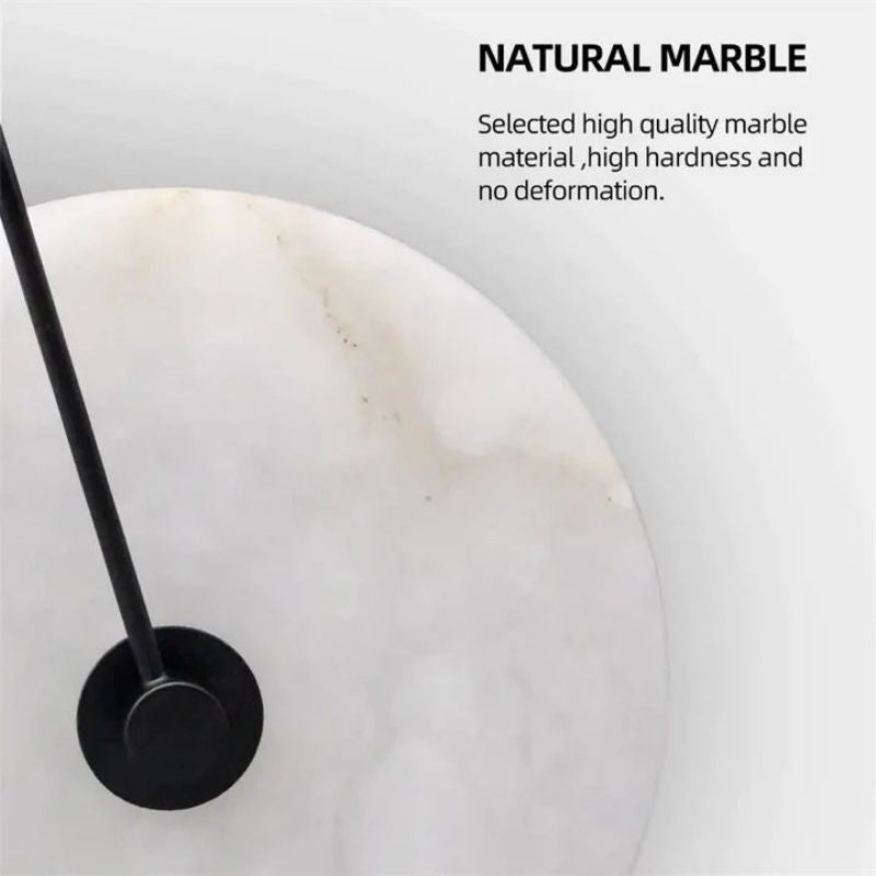 Alabaster Modern Round Wall Sconce